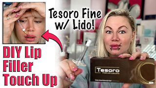 DIY Lip Filler Touch up with Tesoro Fine, AceCosm| Code Jessica10 saves you money