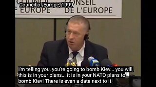 Vladimir Zhirinovsky in 1999 at the Council of Europe. How did he know?