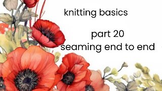 how to sew knitting together