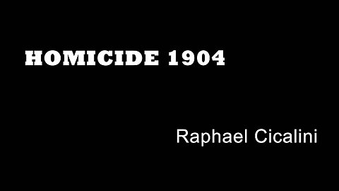 Homicide 1904 - Raphael Cicalini - London Manslaughter - Greek Street - Old Compton Street - Crime