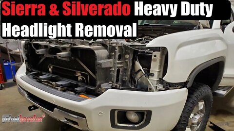 2014 - 2018 GMC Sierra / Chevy Silverado 2500 3500 Headlight Removal | AnthonyJ350