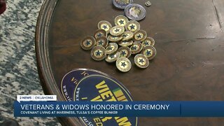 Tulsa veterans honored with ceremony, unique lapel pins