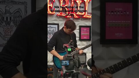 @Nik Nocturnal at the @Ernie Ball booth at #namm2019 #guitar #niknocturnal