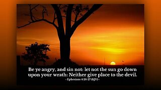 Don't Let the Sun Go Down on Your Anger