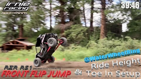RZR RS1 Front-Flip Jump & Ride Height / Toe In Setup | SXSvlog by Irnieracing