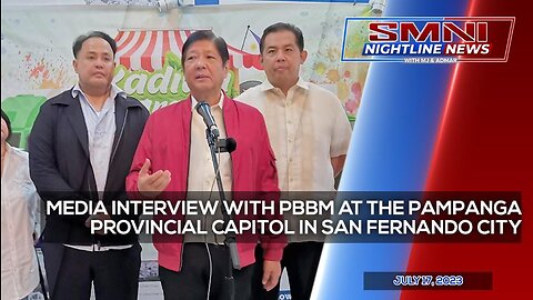 REPLAY: Media Interview with PBBM at the Pampanga Provincial Capitol in San Fernando City