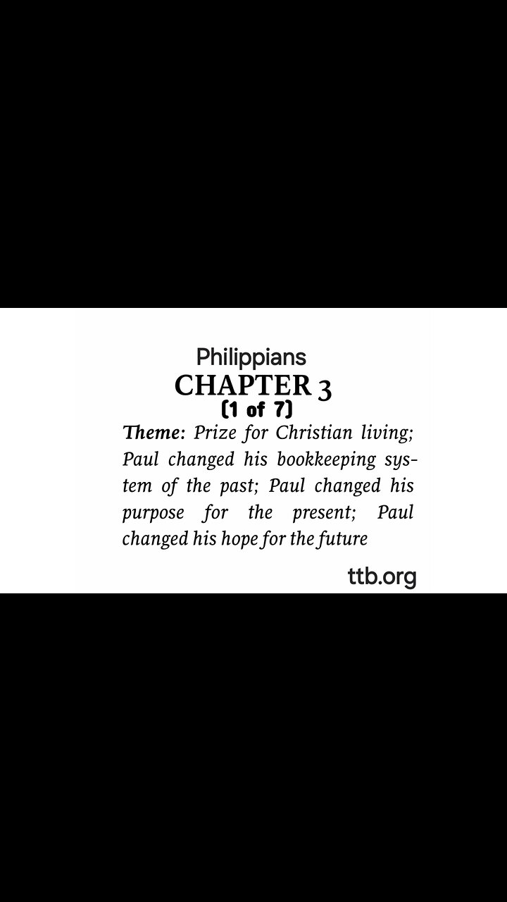 Philippians Chapter 3 Bible Study 1 Of 7 Philippians chapter 3 bible study 1 of 7