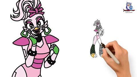 How To Draw Glamrock Chica FNAF Security Breach - Tutorial