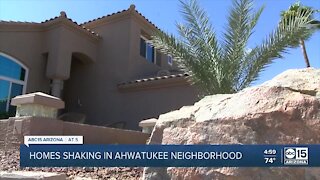 Homes shaking in Ahwatukee neighborhood