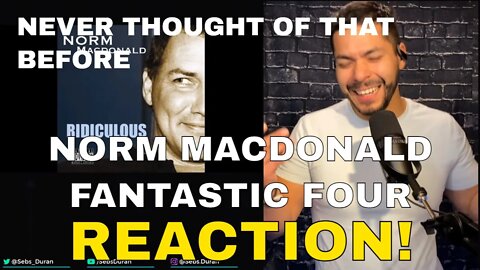 Norm Macdonald Fantastic Four Skit (Reaction!)