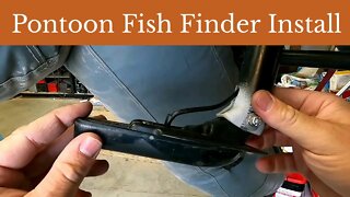 Colorado XT Pontoon TUTORIAL: Custom Fish finder and Transducer mounting | EASY AND CHEAP