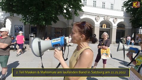 2. Teil Masken & Mahnmale am laufenden Band in Salzburg am 22.05.2022