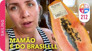 212 | Encontramos MAMÃO brasileiro no supermercado, SALGADO ! - Sailing Around the World