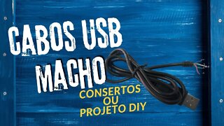 Comprei no Shopee! Cabos USB Macho de 4 vias para Reposição, Consertos ou Projetos Caseiros