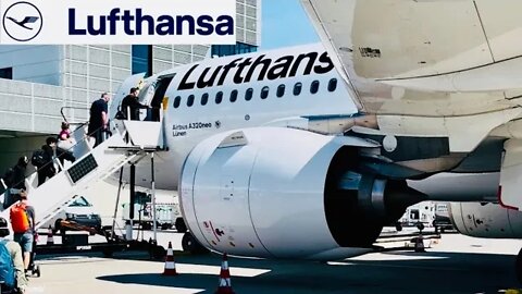 *4 Star Service* Lufthansa Airbus A320neo Frankfurt - Krakow - Economy Class (4K)