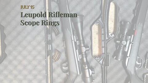 Leupold Rifleman Scope Rings