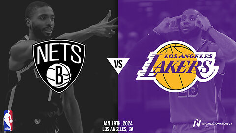 NBA BKN NETS VS LAL LAKERS Full Game Highlights | Jan 19, 2024