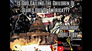 Is God Calling The Children Of Slaves Out Of America???