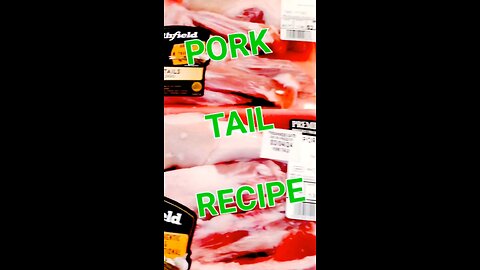 PORK TAIL RECIPE? 🐖 #porktails #southern #food #cooking #recipe #southerncooking #weirdfood #foodie