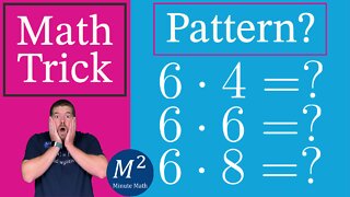 Multiplying 6 by 4, 6, and 8 - Minute Math Tricks - Part 25 #shorts