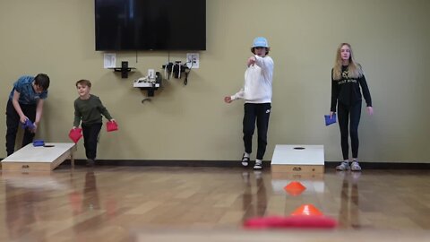 Bean there, done that? Families try to bag a win at Delhi Parks and Rec Cornhole Tournament