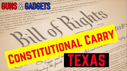Texas Constitutional Carry Update