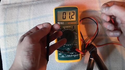 Human energy experiments with a voltmeter and power source