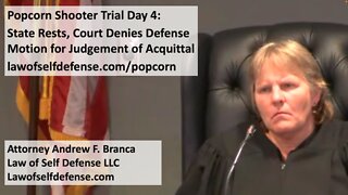 Popcorn Shooter Trial Day 4: State Rests, Court Denies Defense Motion for Judgement of Acquittal