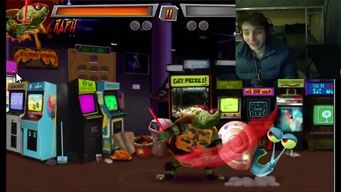 Gary The Snail VS Raphael The Ninja Turtle In A Nickelodeon Super Brawl 3 Just Got Real Battle