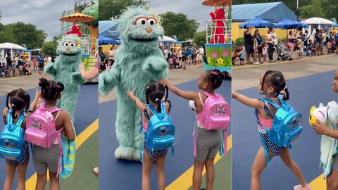 Sesame Place Incident, children being passed over at parade?