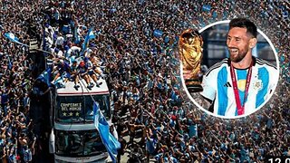 Inconceivable Lionel MESSI Argentina Praising with 5 MILLION Fans