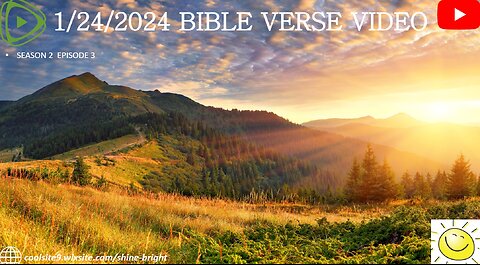 1/24/2024 BIBLE VERSE VIDEO