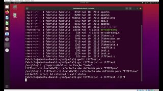 tifftest.c - Dependências de Bibliotecas no Linux