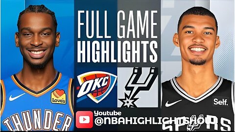 Oklahoma City Thunder vs San Antonio Spurs Full Game Highlights | Jan 24 | 2024 NBA Season