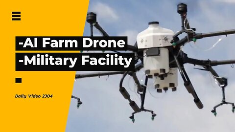 Precision AI Farm Weeding Drone, Boardman Military Drone Facility