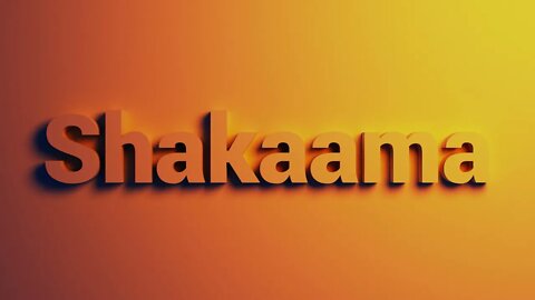 Shakaama Blender Render Animation | Blender 3d Sequencer
