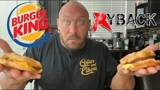 Burger King Impossible Croissan’wich Sandwich VS Original Food Review - Ryback It’s Feeding Time