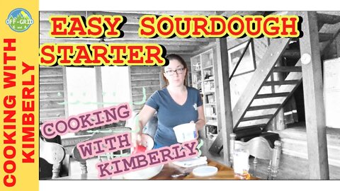 EASIEST Sourdough Starter - 4 Ingredients! // Homestead Kitchen