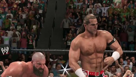 WWE Legend Mode Triple H and Shown Michaels vs Kane & Undertake - Live