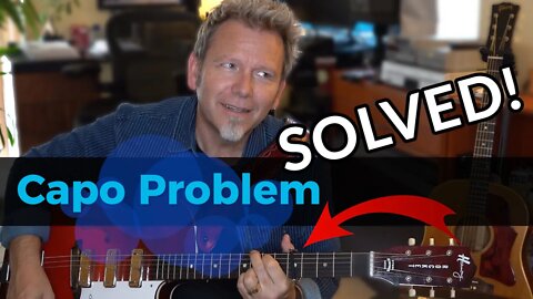 CAPO PROBLEM — SOLVED! This Capo conquers retuning issues with thick or tapered guitar necks.