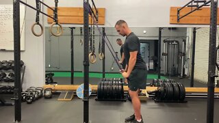Banded straight arm pulldown