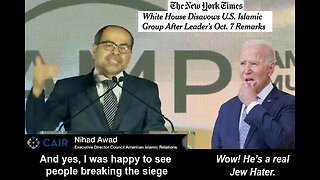 MUST WATCH! NIHAD AWAD, CAIR'S "CAPO DEI CAPI" BUSTED BY PRESIDENT JOE BIDEN!