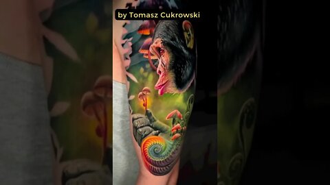 Stunning work by Tomasz Cukrowsk #shorts #tattoos #inked #youtubeshorts