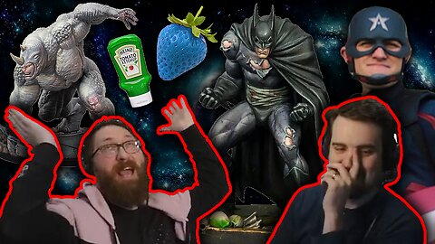 Batman Miniatures - Outside the Box - Blue Foods - Tom and Ben