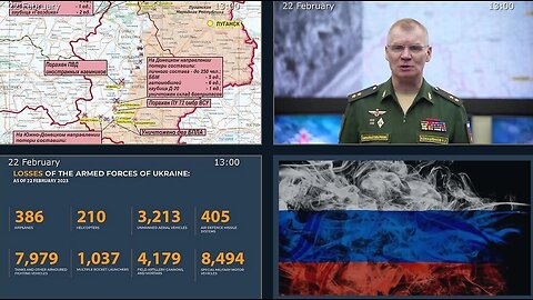 22.02.23 ⚡ Russian Defence Ministry report on the progress of the deNAZIfication of Ukraine