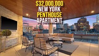 Inside $32,000,000 New York Penthouse