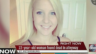 22-year-old woman found dead in St. Petersburg alleyway