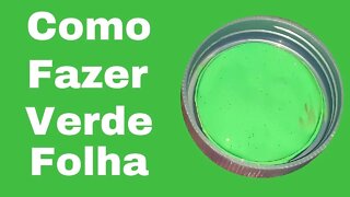 Como fazer a cor Verde Folha