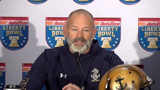 AutoZone Liberty Bowl | Navy's Newberry & Norwood talk about playing K-State | December 28, 2019