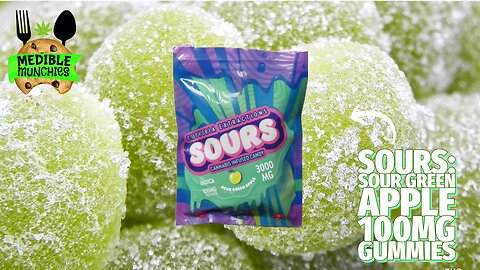 SOUR GREEN APPLE 100MG GUMMIES REVIEW | MEDIBLE MUNCHIES - EUPHORIA EXTRACTIONS